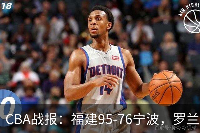 CBA战报：福建95-76宁波，罗兰兹-斯米茨22分